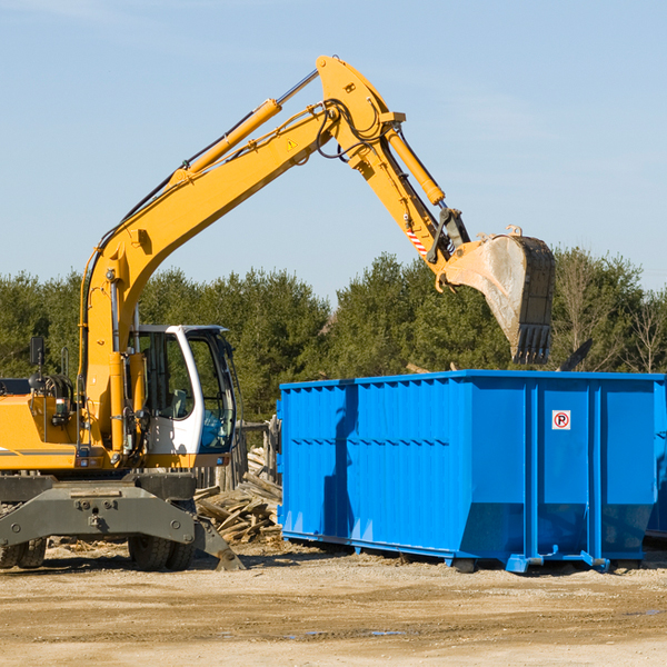 how many times can i have a residential dumpster rental emptied in Thompsonville